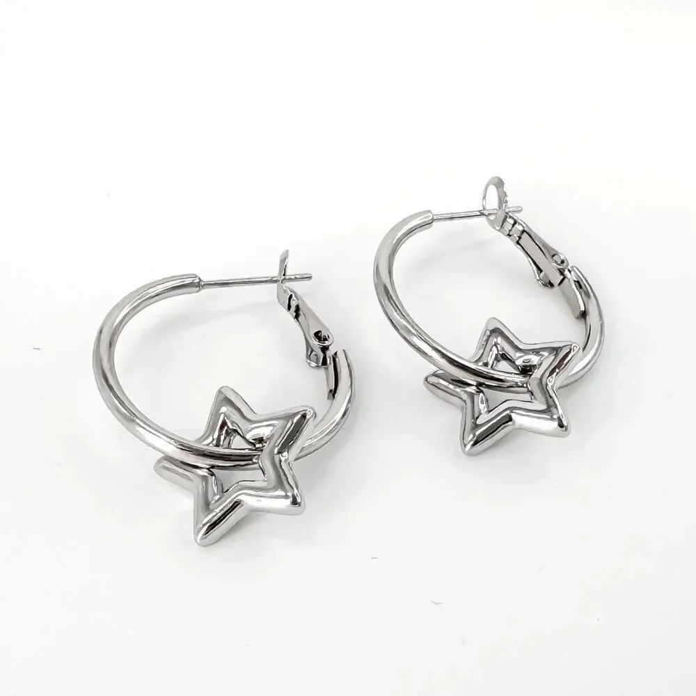 Star Hoop Earrings M1209